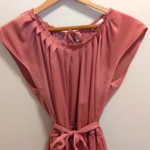 Blush Pink Dress w/Lace Details